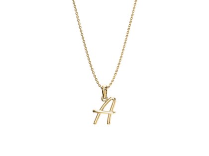 Letterhanger Dalí A in 14K geelgoud gepolijst