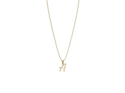 Letterhanger Dalí A in 14K geelgoud gepolijst