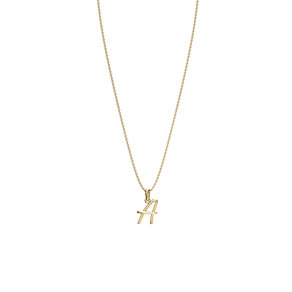 Letterhanger Dalí A in 14K geelgoud gepolijst