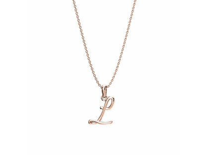 Letterhanger Dalí L in 14K roségoud gepolijst
