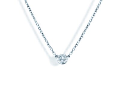 Hanger Diamond Bowl Lab-grown diamant in 9K witgoud met Lab-grown diamant 1,00ct E/VS