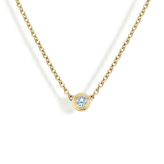 Hanger Diamond Bowl Lab-grown diamant in 9K geelgoud met Lab-grown diamant 0,15ct E/VS