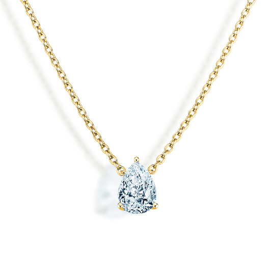 Hanger Diamond Drop Lab-grown diamant in 9K geelgoud met Lab-grown diamant 0,15ct E/VS