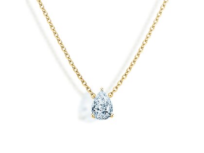 Hanger Diamond Drop Lab-grown diamant in 9K geelgoud met Lab-grown diamant 0,15ct E/VS