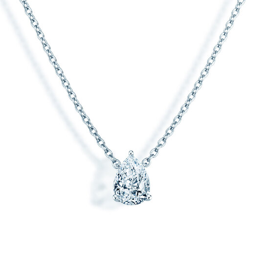 Hanger Diamond Drop Lab-grown diamant in 9K witgoud met Lab-grown diamant 0,15ct E/VS