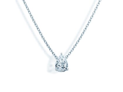 Hanger Diamond Drop Lab-grown diamant in 9K witgoud met Lab-grown diamant 0,15ct E/VS