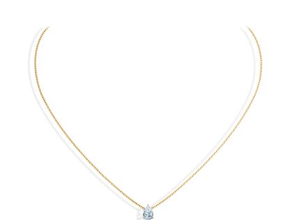 Hanger Diamond Drop Lab-grown diamant in 9K geelgoud met Lab-grown diamant 0,15ct E/VS