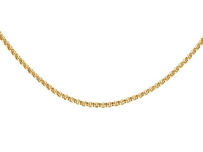 Schakelketting in 14K geelgoud 45cm 2.5