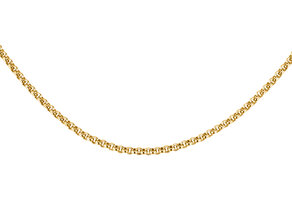 Schakelketting in 14K geelgoud 45cm 2.5