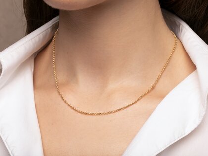 Schakelketting in zilver 925/- 45cm 2.5