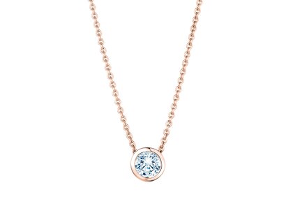 Hanger Eternal Lab-grown diamant in 14K roségoud met Lab-grown diamant 1,00ct E/VS
