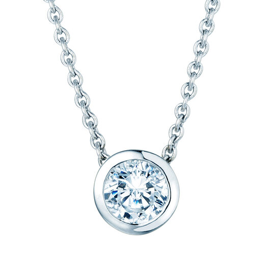 Hanger Eternal Lab-grown diamant in 18K witgoud met Lab-grown diamant 1,00ct E/VS