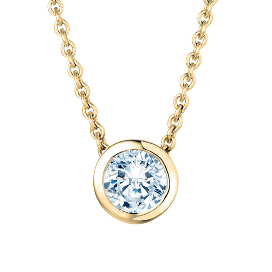 Hanger Eternal Lab-grown diamant in 18K geelgoud met Lab-grown diamant 1,00ct E/VS