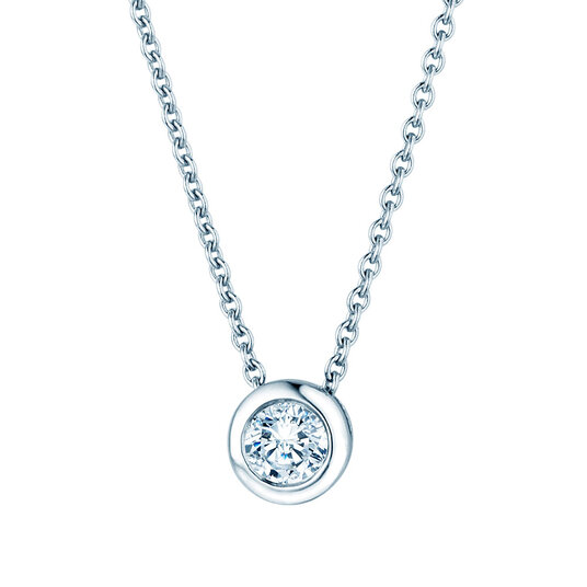 Hanger Eternal Lab-grown diamant in 9K witgoud met Lab-grown diamant 0,15ct E/VS
