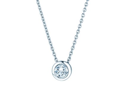 Hanger Eternal Lab-grown diamant in 9K witgoud met Lab-grown diamant 0,15ct E/VS