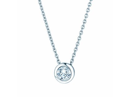 Hanger Eternal in platina 950/- met diamant 0,15ct G/SI