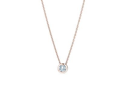 Hanger Eternal in 14K roségoud met diamant 0,15ct G/SI