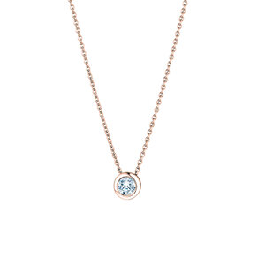 Hanger Eternal in 14K roségoud met diamant 0,15ct G/SI