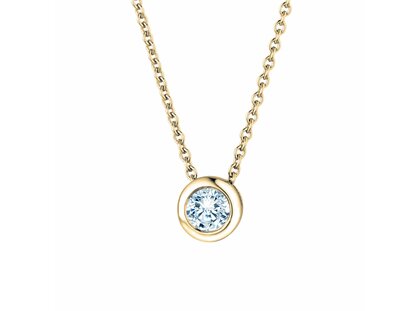 Hanger Eternal in 14K geelgoud met diamant 0,25ct G/SI