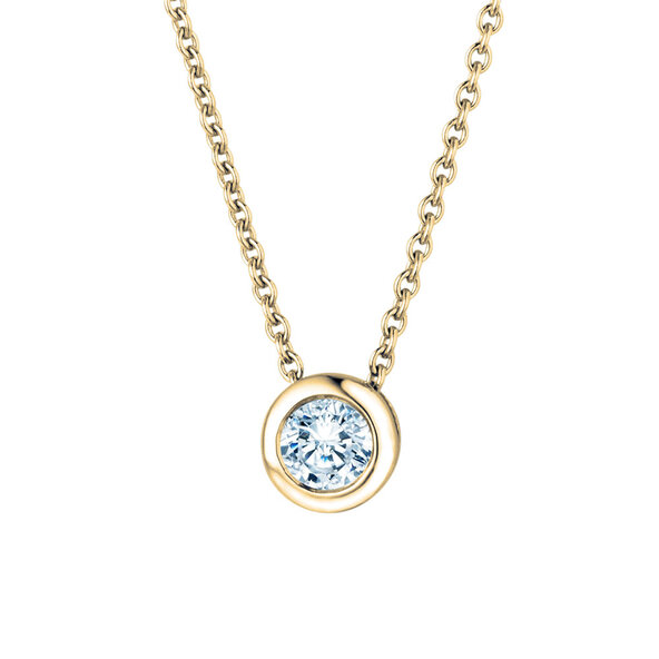 Hanger Eternal Lab-grown diamant in 9K geelgoud met Lab-grown diamant 0,15ct E/VS