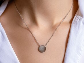 Halsketting Leo in 14K roségoud gepolijst