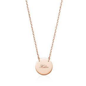 Halsketting Leo in 14K roségoud gepolijst