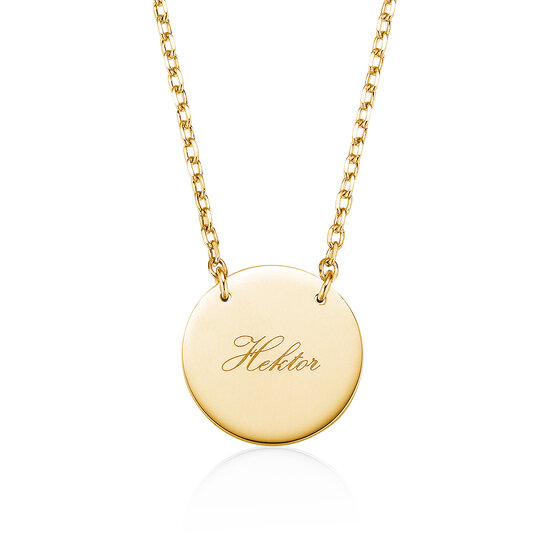 Halsketting Leo in 14K geelgoud gepolijst