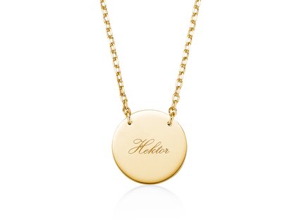 Halsketting Leo in 14K geelgoud gepolijst