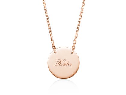 Halsketting Leo in 14K roségoud gepolijst