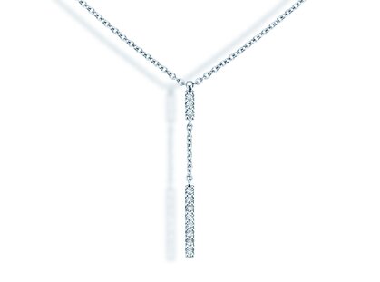 Halsketting Lilly in 14K witgoud met diamanten 0,11ct G/SI