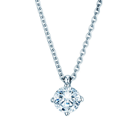 Hanger Modern Lab-grown diamant in 9K witgoud met Lab-grown diamant 0,75ct E/VS