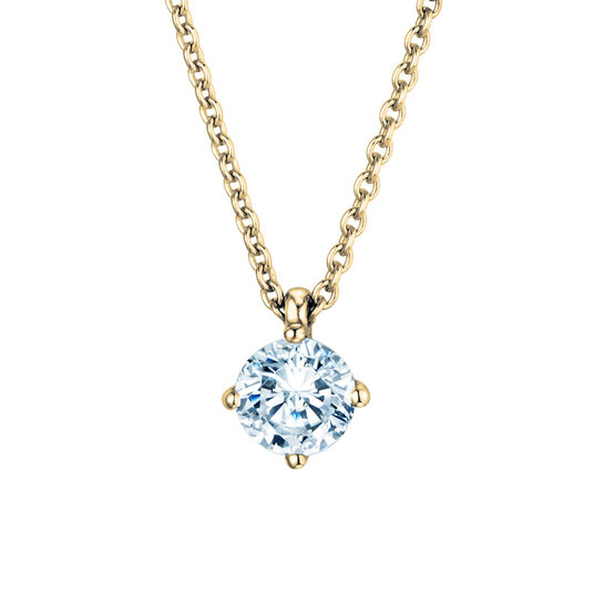 Hanger Modern Lab-grown diamant in 9K geelgoud met Lab-grown diamant 0,75ct E/VS