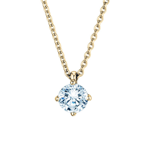 Hanger Modern Lab-grown diamant in 9K geelgoud met Lab-grown diamant 0,75ct E/VS