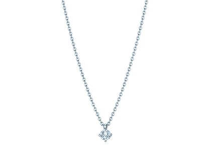 Hanger Modern Lab-grown diamant in 14K witgoud met Lab-grown diamant 0,15ct E/VS