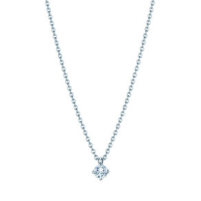 Hanger Modern Lab-grown diamant in 14K witgoud met Lab-grown diamant 0,15ct E/VS