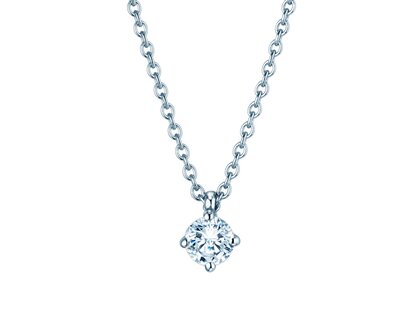 Hanger Modern Lab-grown diamant in 14K witgoud met Lab-grown diamant 0,25ct E/VS