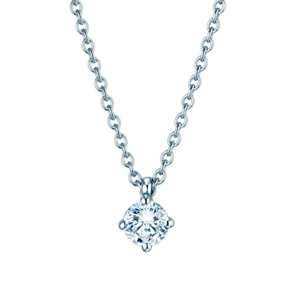 Hanger Modern Lab-grown diamant in 14K witgoud met Lab-grown diamant 0,25ct E/VS