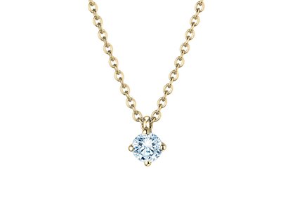 Hanger Modern in 9K geelgoud met diamant 0,20ct G/SI