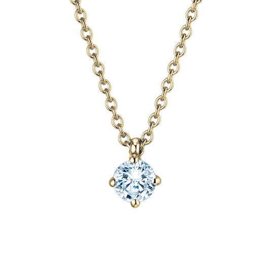 Hanger Modern Lab-grown diamant in 18K geelgoud met Lab-grown diamant 0,25ct E/VS