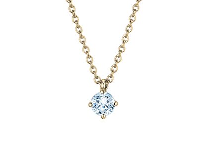 Hanger Modern Lab-grown diamant in 14K geelgoud met Lab-grown diamant 0,25ct E/VS