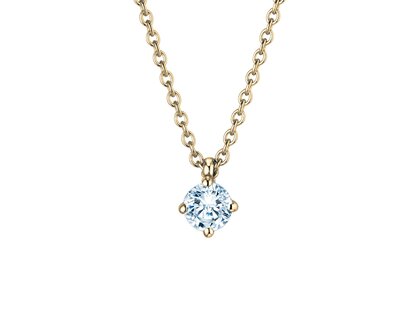 Hanger Modern Lab-grown diamant in 18K geelgoud met Lab-grown diamant 0,25ct E/VS