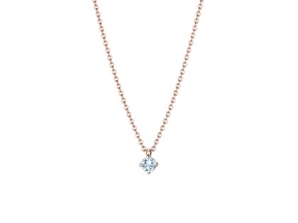 Hanger Modern in 18K roségoud met diamant 0,20ct G/SI