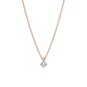 Hanger Modern in 18K roségoud met diamant 0,20ct G/SI