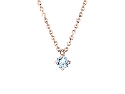 Hanger Modern in 18K roségoud met diamant 0,20ct G/SI