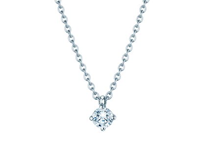 Hanger Modern Lab-grown diamant in 14K witgoud met Lab-grown diamant 0,15ct E/VS