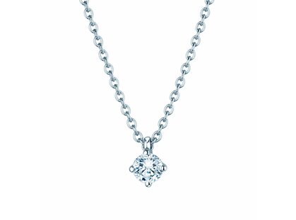 Hanger Modern in platina 950/- met diamant 0,15ct G/SI