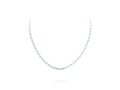 Halsketting Paper Clip Oval in zilver 925/- 45cm 4.0