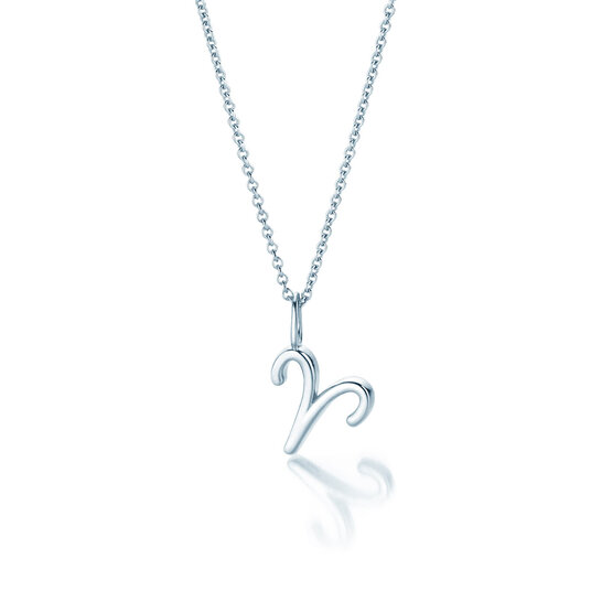 Sterrenbeeld hanger Ram in zilver 925/-