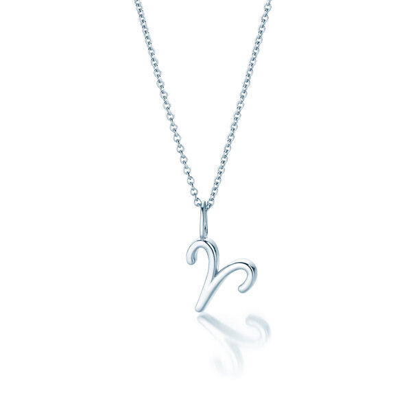 Sterrenbeeld hanger Ram in zilver 925/-