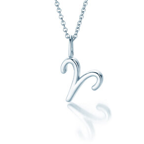 Sterrenbeeld hanger Ram in zilver 925/-